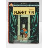 TINTIN - THE ADVENTURES OF TINTIN 'FLIGHT 714' 1st edition, 2nd printing - published by Methuen (