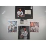 A group of APOLLO astronaut signatures on 10" x 8" photographs and others to include Alan Bean, Fred