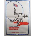 BRITANNIA HOSPITAL (1982) - A one sheet film poster and set of 16 lobby cards (rolled / flat) (2)