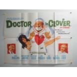 COMEDY - DOCTOR IN CLOVER (1966) and RITA, SUE & BOB TOO (1987) UK Quad film posters together with