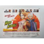 MARS ATTACKS (1996), STAR TREK 2: WRATH OF KHAN (1982) UK Quad film posters together with EIGHT