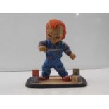 DARREN RIX - A hand made and painted model of CHUCKY by Darren Rix who made limited edition, hand