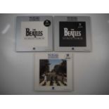 THE BEATLES - Three HMV limited edition 12” square BEATLES CD box sets, all numbered: Abbey Road,
