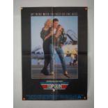 TOP GUN (1986) US movie poster (17” x 24”) (folded)