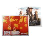 OPEN RANGE (2003) - A pair of UK Quad movie posters comprising the rarer teaser with striking