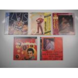 Five rare ELVIS PRESLEY 12” LPs, all foreign pressings comprising 3 Japanese albums all with Obi