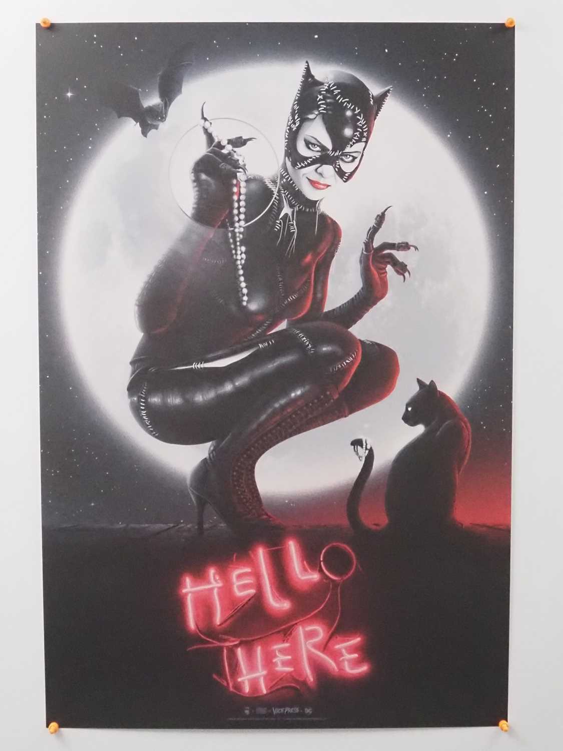 BATMAN RETURNS - HELL HERE (2022) - Patrick Connan - Bottleneck Gallery & Vice Press - Catwoman