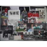 A quantity of football related autographs to include Graham Roberts, Bobby Robson, Peter Swan,