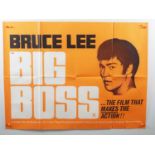 BRUCE LEE 'THE BIG BOSS' (1971) A UK Quad film poster for the Raymond Chow martial arts film