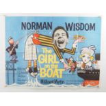 THE GIRL ON THE BOAT (1961) - Norman Wisdom stars with Richard Briers and Millicent Martin - UK Quad