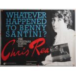 CHRIS REA 'Whatever Happened to Benny Santini' (1978) UK Quad Christmas album poster (rolled)