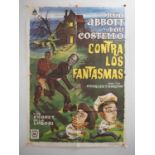 ABBOTT AND COSTELLO CONTRA LOS FANTASMAS (1948) – Spanish one sheet (1975 re-release) (Abbott and