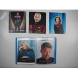 A mixed quantity of STAR TREK related autographs to include Patrick Stewart, Avery Brooks, Kate