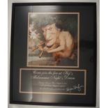 HUGH HEFFNER - A framed and glazed Playboy Mansion Party Poster - An original 2000 poster