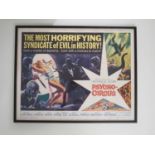 PSYCHO CIRCUS (1966) US half sheet - framed and glazed with the word 'color' oversniped with blank