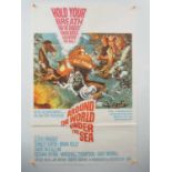 AROUND THE WORLD UNDER THE SEA (1966) - US one sheet movie poster - minor fold separation (folded)