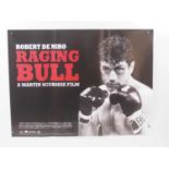 RAGING BULL (1980) - A UK Quad movie poster for the Martin Scorsese film featuring Robert De Niro (