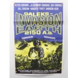 DALEKS: INVASION EARTH 2150 AD(1966) - Late 1960s re-release - UK one sheet film Poster (folded)