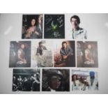 A group of ALIEN related autographs on 10" x 8" photographs to include John Hurt, Sigourney