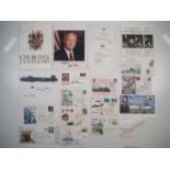 A group of autographs of military and political figures etc, to include Senator John Glenn, Margaret