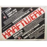 KRAFTWERK - Computer World (1981) - A UK Quad concert poster from the band's first tour since 1976 -