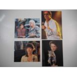 A group of BACK TO THE FUTURE related autographs comprising Michael J Fox, Christopher Lloyd, Huey