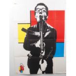 ELVIS COSTELLO ELVIS COSTELLO / BARNEY BUBBLES (1979) - A fold out poster designed and created by