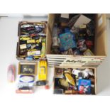A large 'Lucky Dip' group of unboxed diecast taxis and taxi related collectables - F/VG (Q)