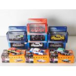 A group of 1:43 scale diecast model Taxis by CORGI/LLEDO VANGUARDS, to include a Vauxhall Cresta