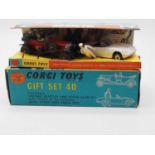 A CORGI Gift Set 40 (GS40) 'The Avengers' with red John Steeds Bentley 3 Litre with driver (