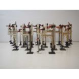 A large quantity of mostly O gauge semaphore signals by various manufacturers - G (unboxed) (Q)