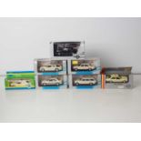 A group of 1:43 scale diecast models by FALLER, MINICHAMPS, TROFEU and GAMA including GAMA German