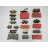 A group of HORNBY SERIES O gauge rolling stock, some in original boxes - F/G in F/G boxes where