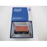 A DAPOL O gauge 7F-054-004 Meat van in BR bauxite livery, brand new ex-shop stock - E in E box