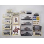 A group of 1:76 and 1:72 military vehicles and figure kits by OXFORD DIECAST, PREISER and others -