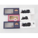 A group of OO gauge steam locomotives by BACHMANN and DAPOL, comprising a BACHMANN 32-227 Jinty in