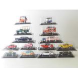 A group of diecast 1:43 scale model Taxis by IXO -ALTAYA (ex magazine) to include a Jeepney, a