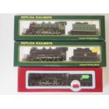 A group of DAPOL and REPLICA RAILWAYS OO gauge steam locomotives, comprising a DAPOL D68 County