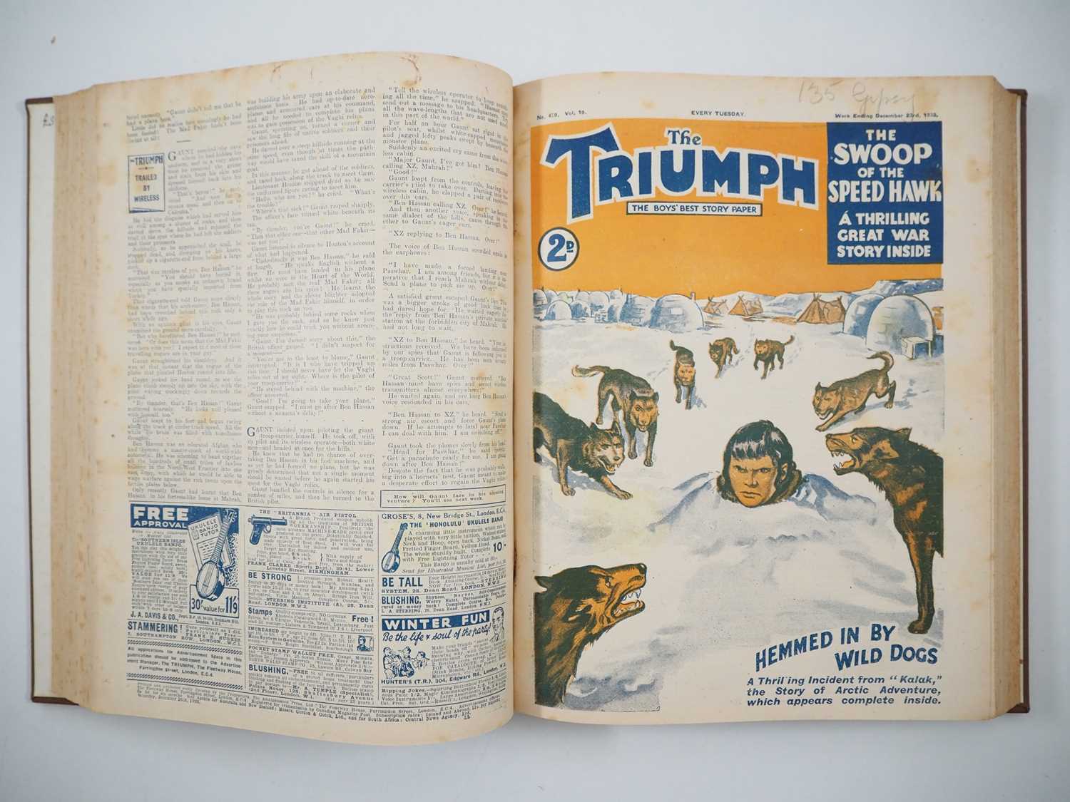 TRIUMPH #49 to 499 (21 in Lot) - (SEP. 19 1925 to MAY 12 1934 - AMALGAMATED PRESS) - Comprising #49, - Image 3 of 3