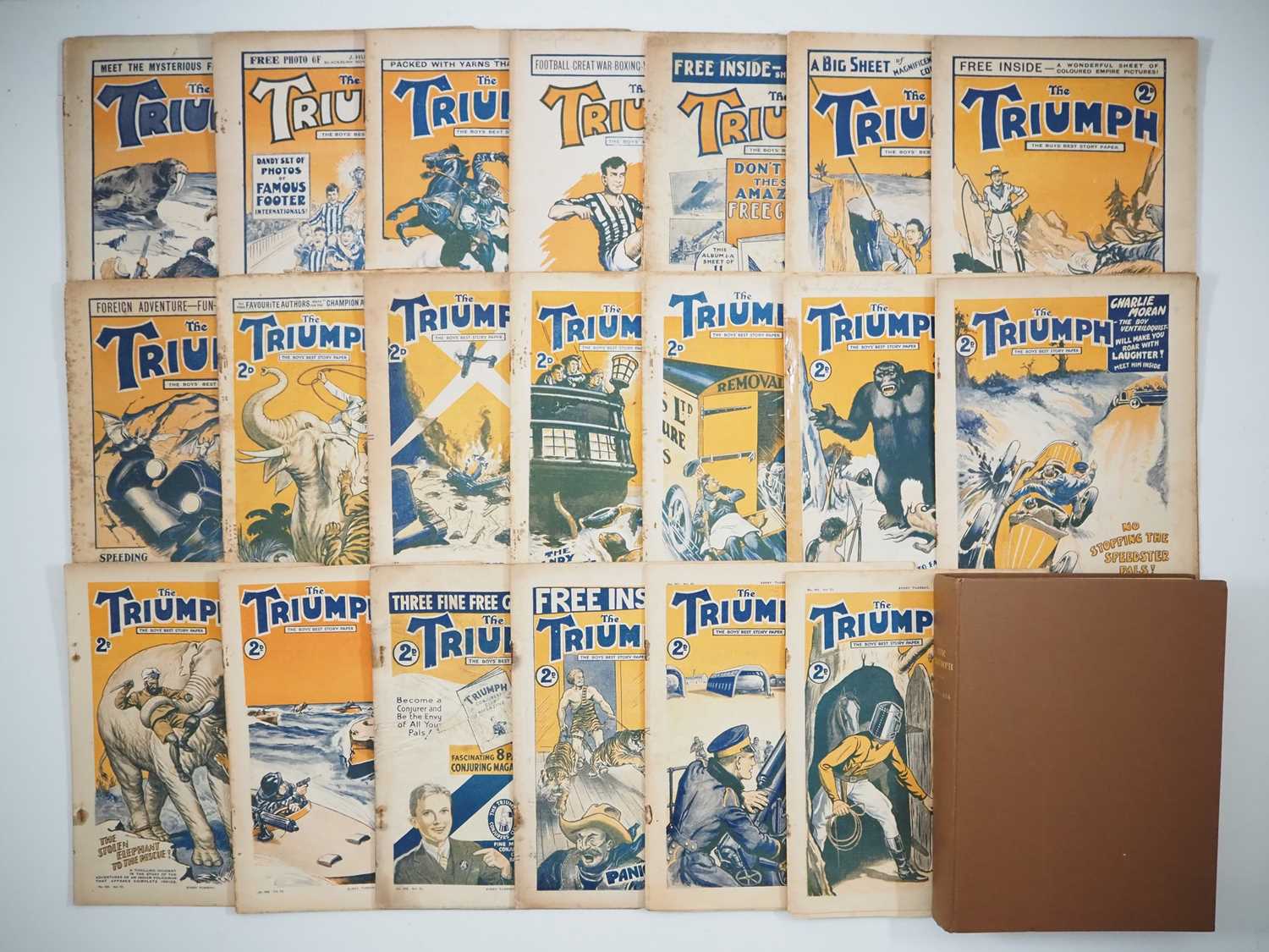 TRIUMPH #49 to 499 (21 in Lot) - (SEP. 19 1925 to MAY 12 1934 - AMALGAMATED PRESS) - Comprising #49,