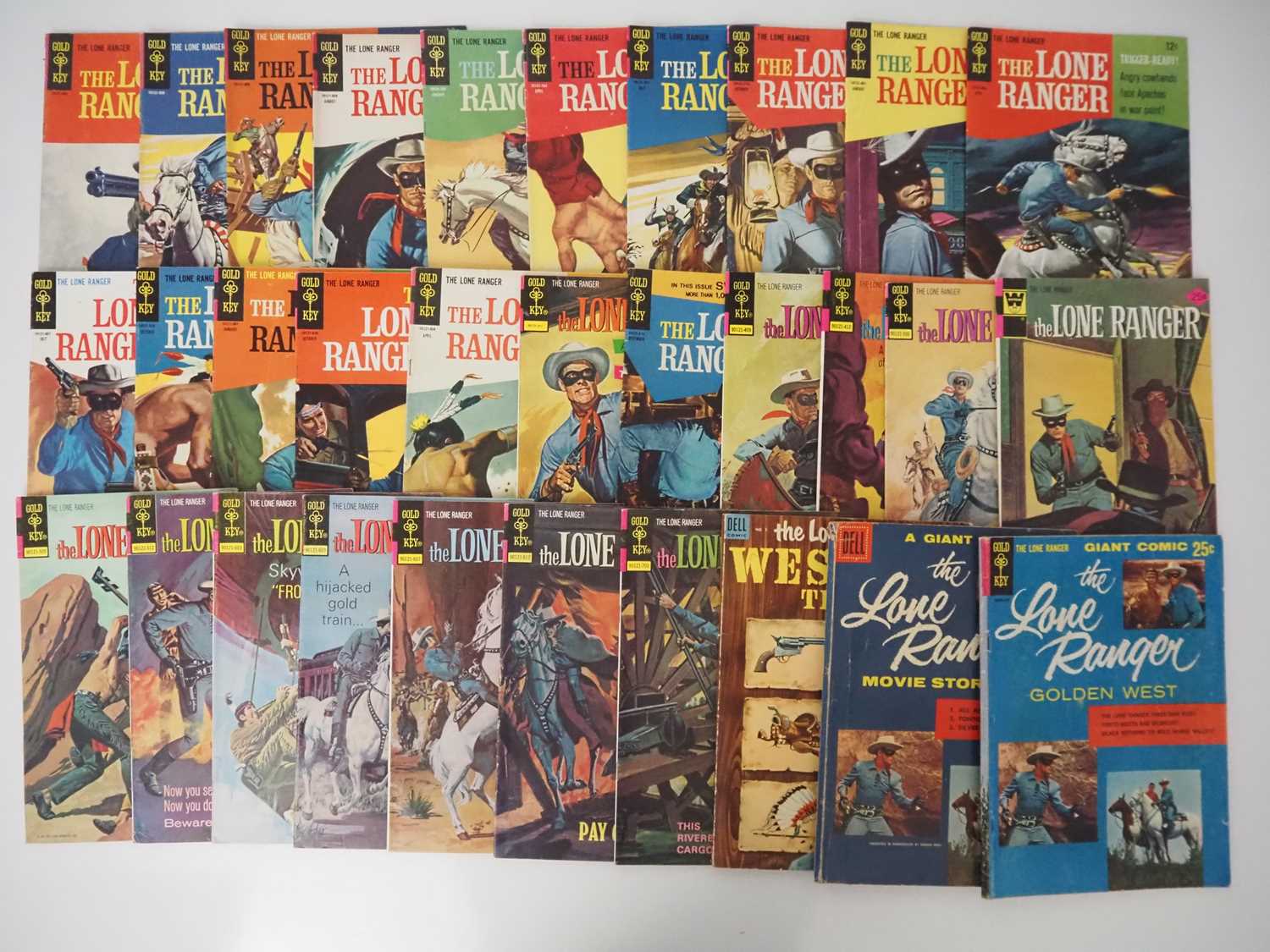 LONE RANGER LOT (31 in Lot) Includes THE LONE RANGER #1 to 28 (1964/1977 - GOLD KEY ) + THE LONE