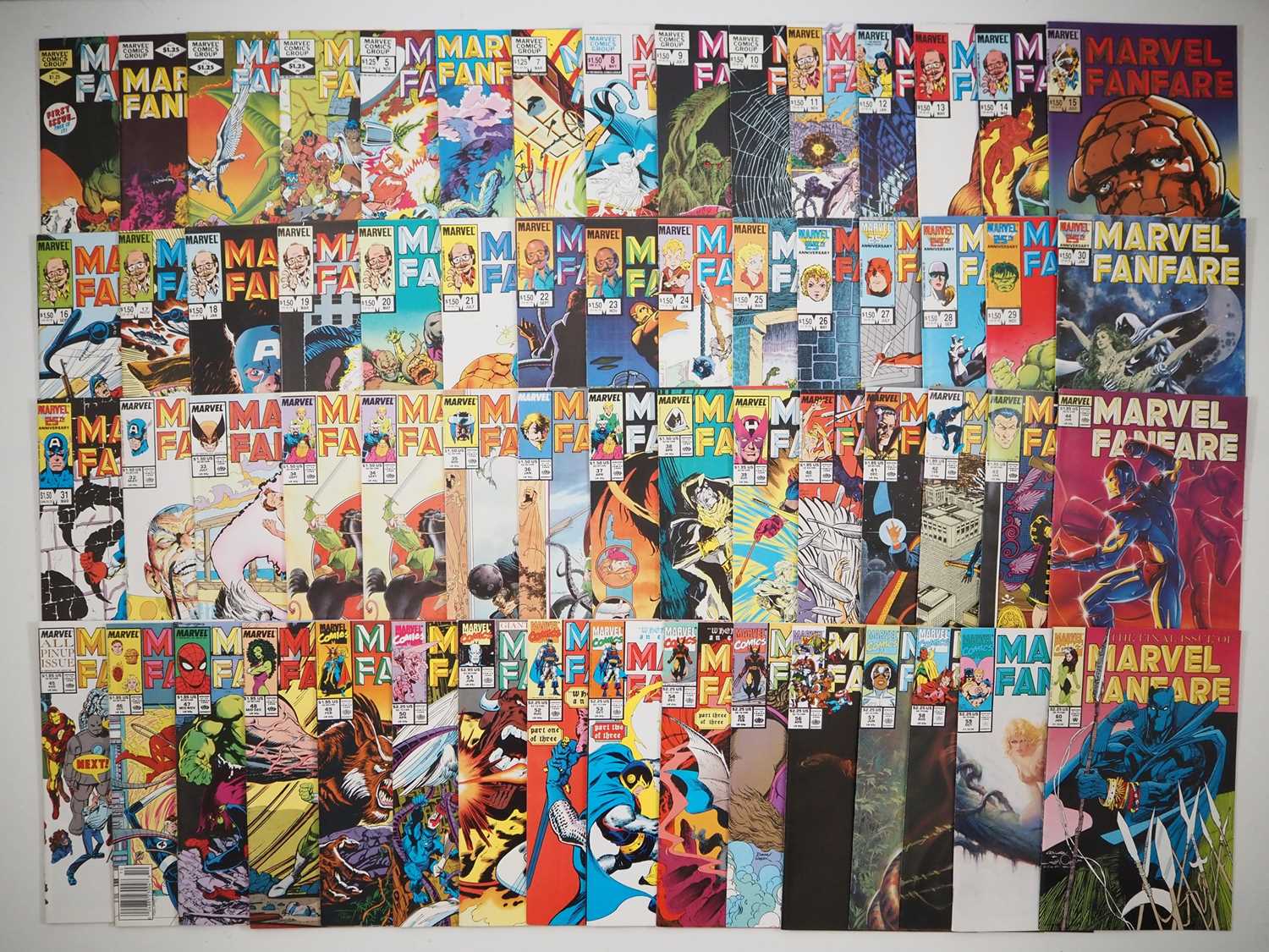 MARVEL FANFARE #1 to 60 (60 in Lot) - (1982/1991 - MARVEL) - Full complete run of the series and