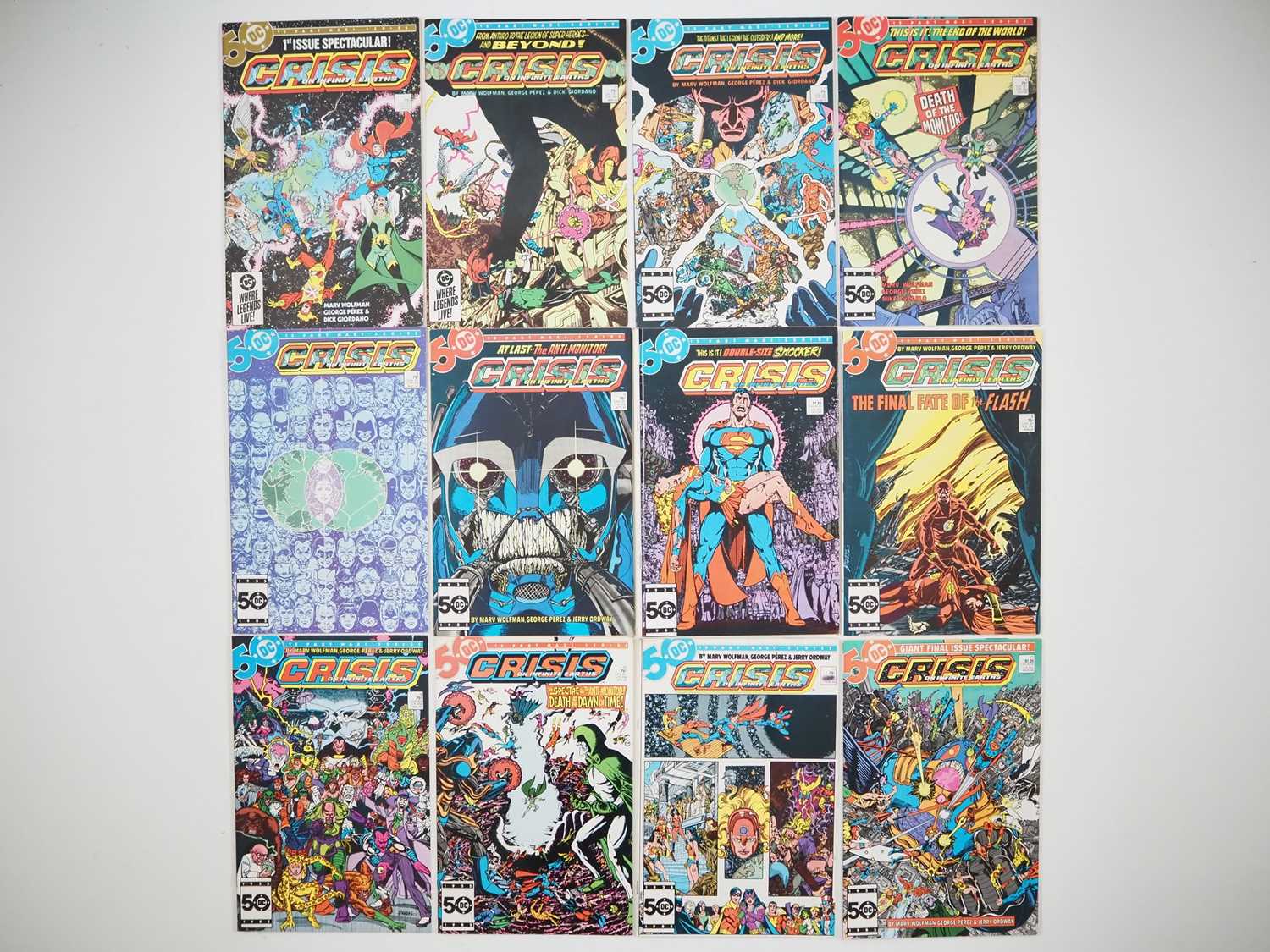 CRISIS ON INFINITE EARTHS # 1, 2, 3, 4, 5, 6, 7, 8, 9, 10, 11,12 (12 in Lot) - (1984/85 - DC) -
