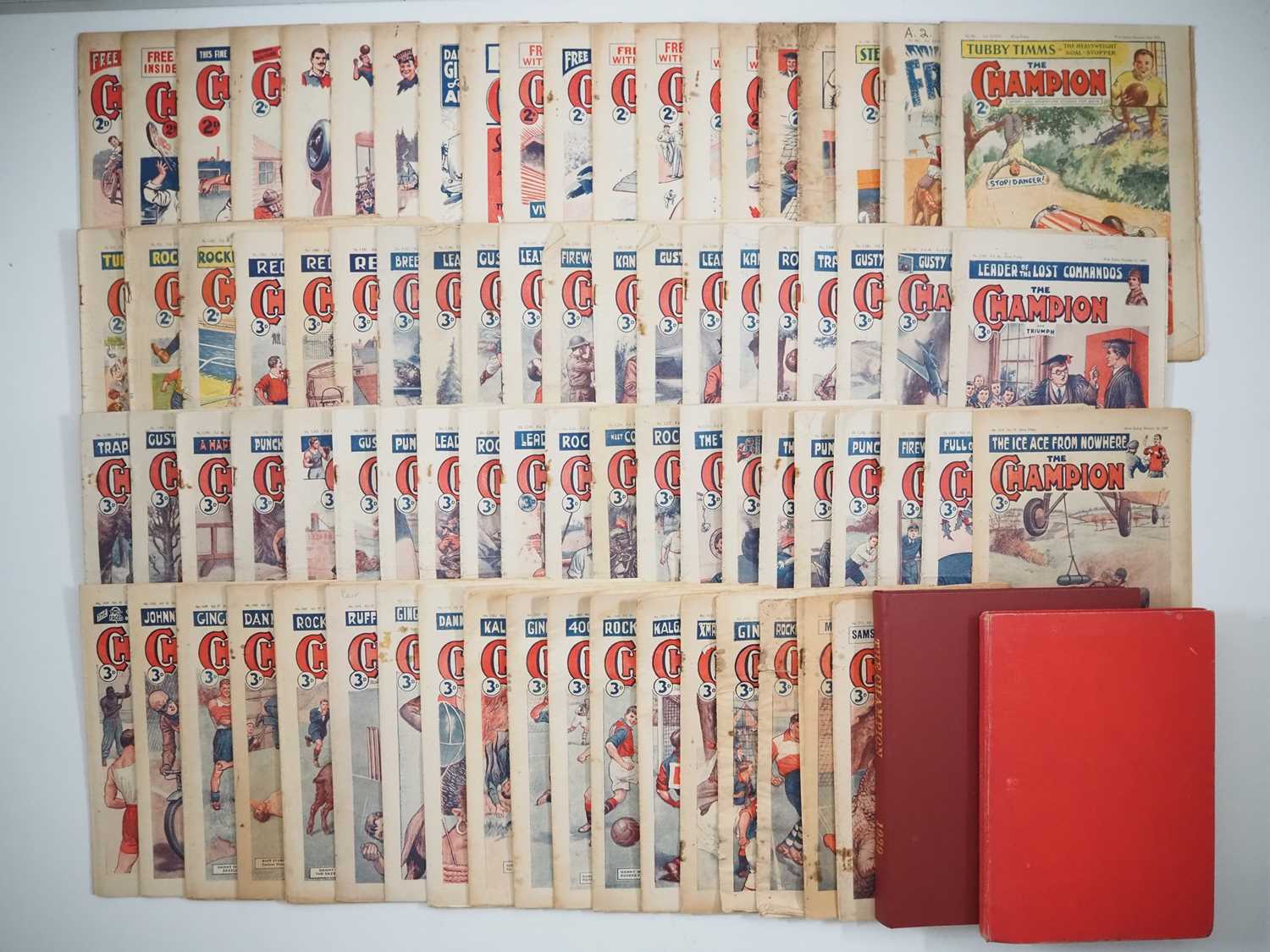 CHAMPION #577 to 1729 (82 in Lot) - (FEB. 18 1933 to MAR. 19 1955 - AMALGAMATED PRESS) -