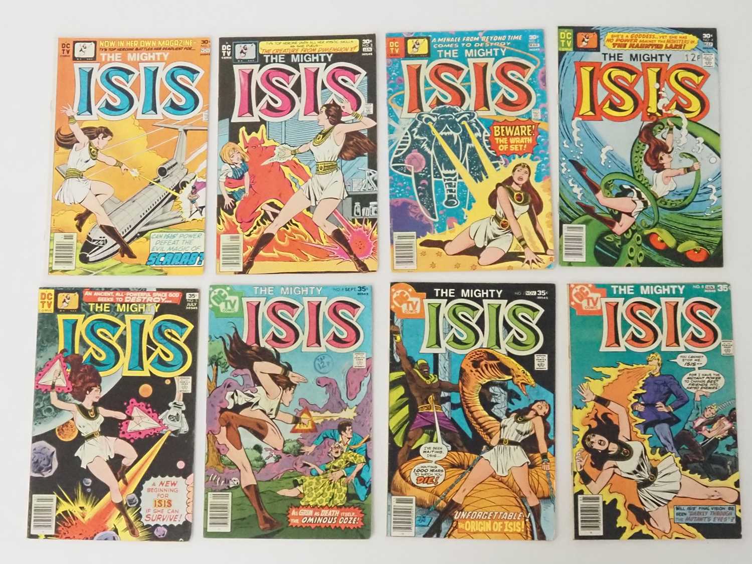 THE MIGHTY ISIS #1, 2, 3, 4, 5, 6, 7, 8 (8 in Lot) - (1976/1978 - DC) - Full complete run of the 8