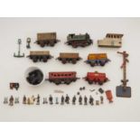 A quantity of HORNBY O gauge rolling stock (mostly a/f) together with a good quantity of O gauge