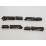 A group of HORNBY DUBLO OO gauge steam locomotives, comprising a 2235 West Country Class '