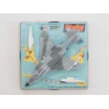 A DINKY Toys No 733 McDonald Douglas F-4K Phantom II - camouflage grey, green Bundesluftwaffe