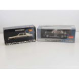 A pair of 1:18 scale diecast cars, comprising a MINICHAMPS Ford Capri 1700 GT and a SUN STAR FACEL