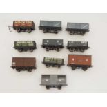 A group of kitbuilt O gauge finescale vans and open wagons in various liveries - VG unboxed (10)